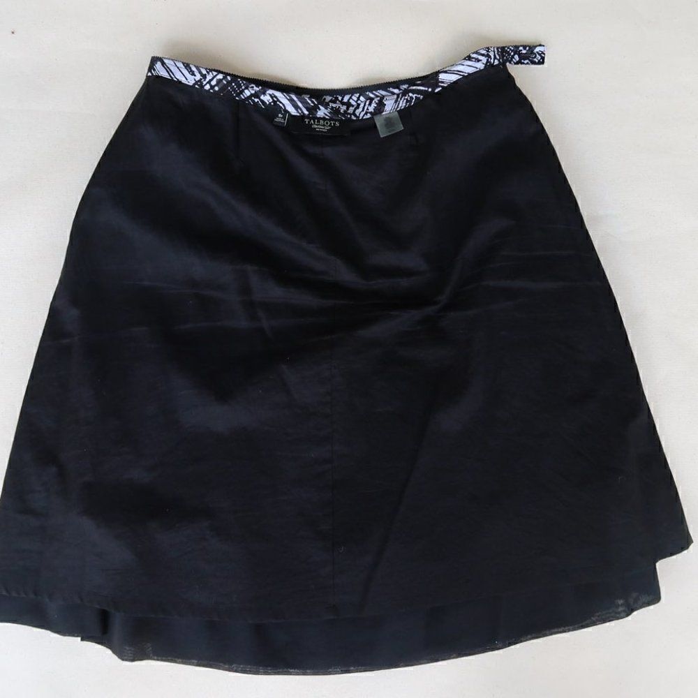 TALBOTS Pleated Cotton/Silk Skirt - Picture 10 of 10
